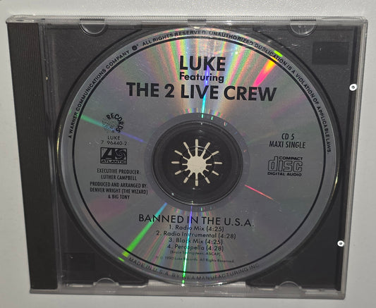 Luke Featuring The 2 Live Crew – Banned In The U.S.A. (1990) (Promo CD)
