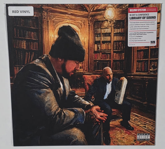 M-Dot & Confidence – Library Of Sound (2025) (Limited Edition Red Colour Vinyl LP)