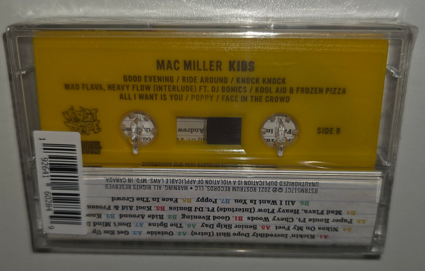 Mac Miller – K.I.D.S. (Kickin Incredibly Dope Shit) (2021) (Limited Edition Cassette Tape)