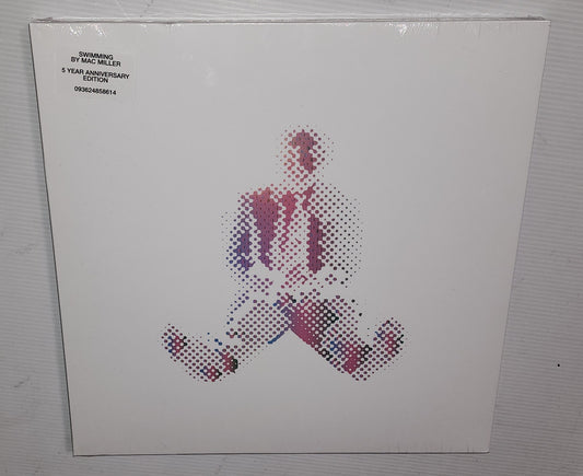 Mac Miller - Swimming: 5th Year Anniversary Edition (2023) (Limited Edition Clear / Hot Pink & Sky Blue Marble Colour Vinyl LP)