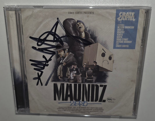 Maundz ‎– Zero *Autographed* (2019) (Limited Edition CD)