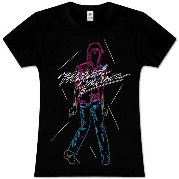 Michael Jackson Beat It Neon Ladies Slimfit T-Shirt