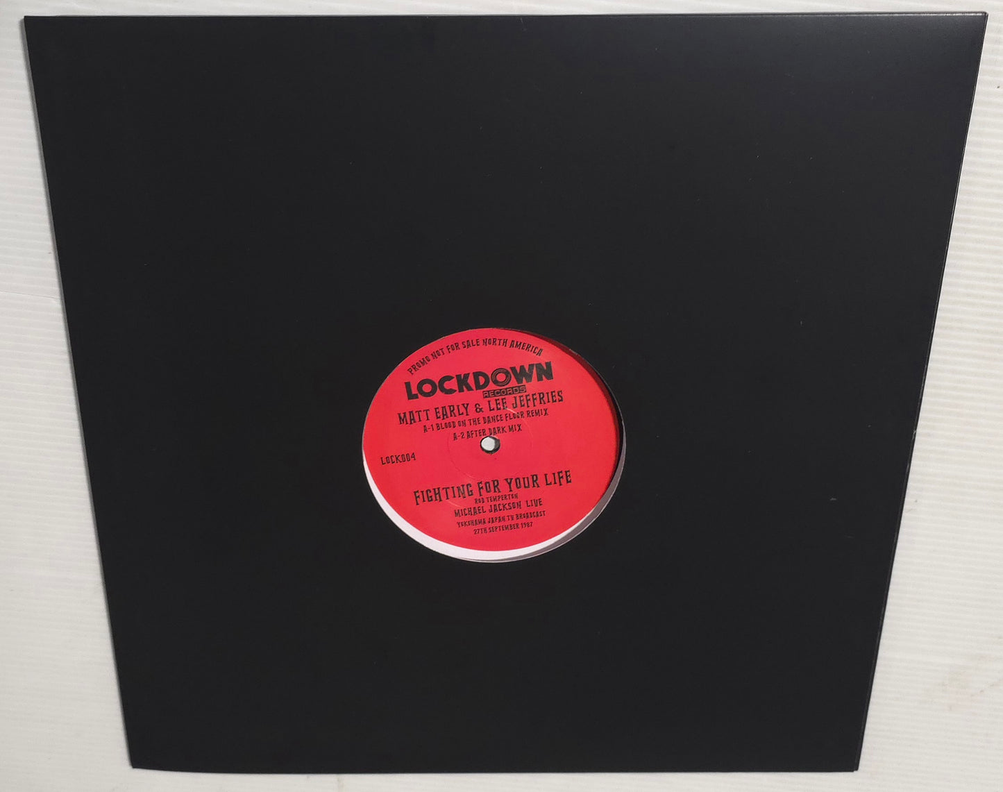 Michael Jackson – Fighting For Your Life (Matt Early & Lee Jeffries Remixes) (Promo 12" Vinyl Single)