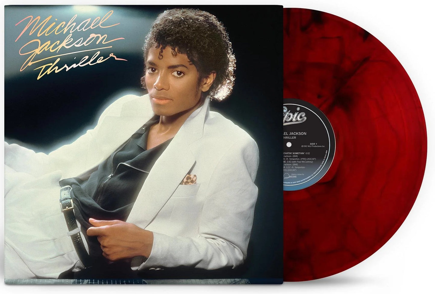 Michael Jackson - Thriller (2026 Reissue) (Limited Edition Red & Black Marble Colour Vinyl LP)
