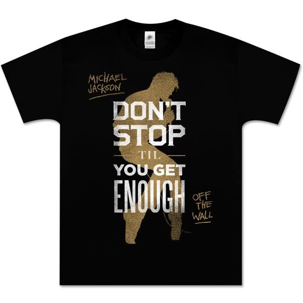 Michael Jackson "Don't Stop Til U Get Enough" Officially Licensed Adult Unisex T-Shirt