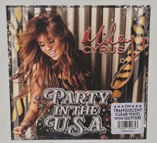 Miley Cyrus - Party In The U.S.A. (2026) (Limited Edition Clear with Glitter 7" Vinyl Single)