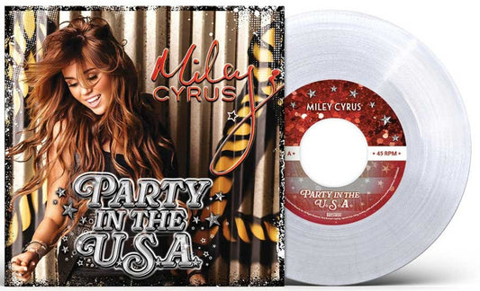 Miley Cyrus - Party In The U.S.A. (2026) (Limited Edition Clear with Glitter 7" Vinyl Single)