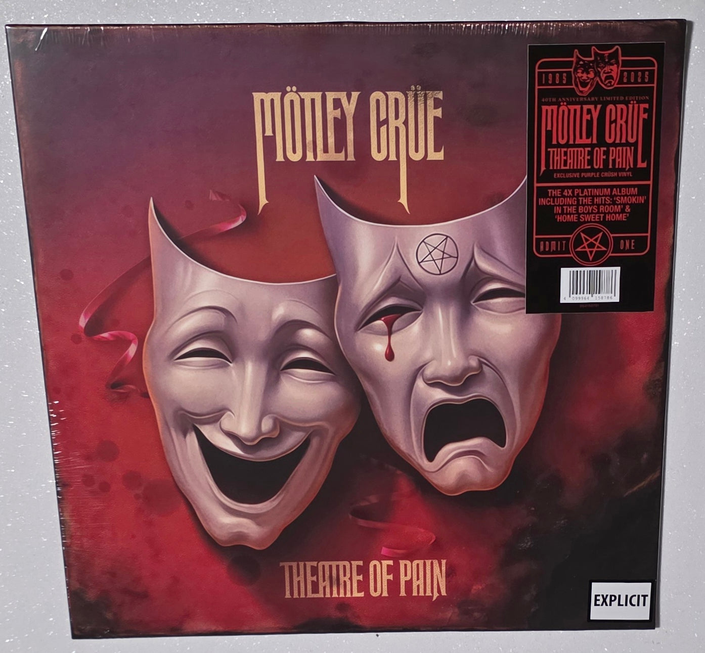 Mötley Crüe – Theatre Of Pain (2025 Reissue) (Limited Edition Purple Crush Colour Vinyl LP)