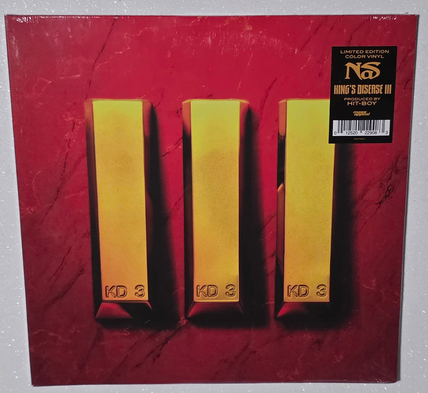 Nas – King's Disease III (2023) (Limited Edition Red & Black Striped Colour Vinyl LP)