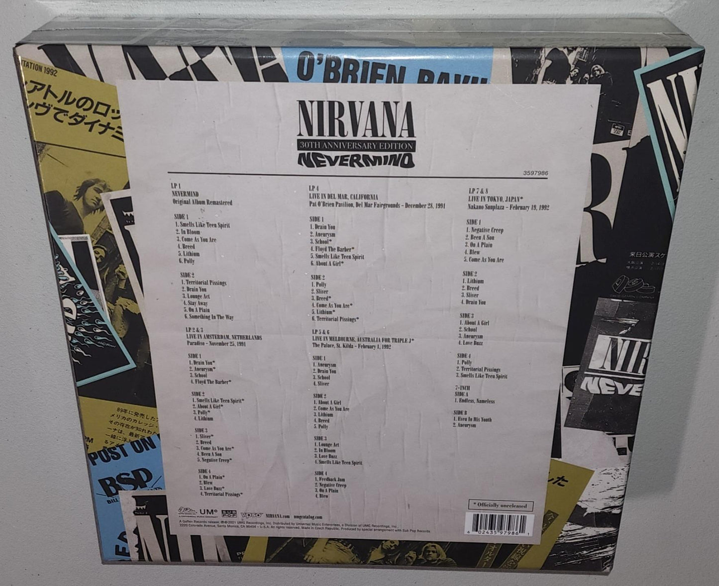 Nirvana – Nevermind (30th Anniversary Edition) (Super Deluxe Edition) (2022) (Limited Edition 9LP Vinyl LP Boxset)