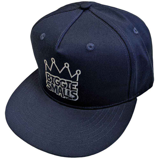 Notorious B.I.G  Biggie Smalls "Crown Logo" Unisex Navy Blue Flatbrim Snapback Cap Hat