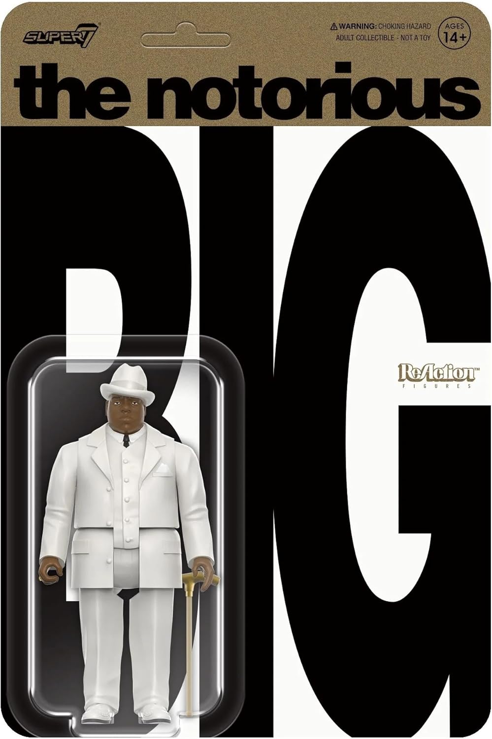 Notorious B.I.G. Biggie In Suit Super7 ReAction 3.75” Action Figure