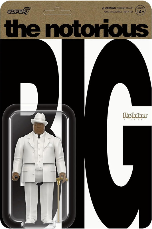 Notorious B.I.G. Biggie In Suit Super7 ReAction 3.75” Action Figure