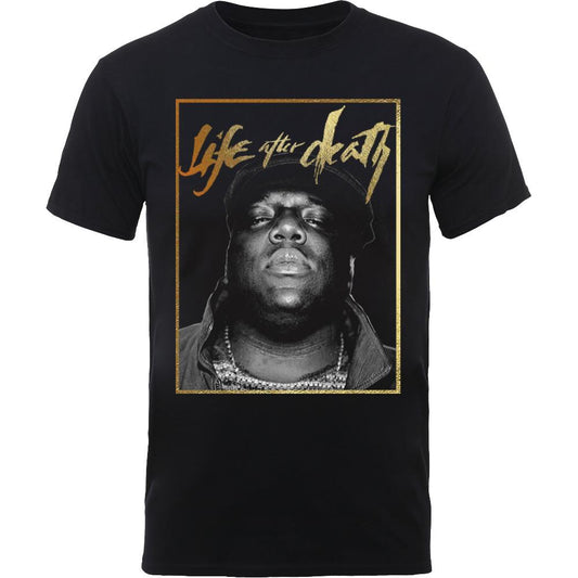 Notorious B.I.G. Life After Death Gold Officially Licensed Black T-Shirt