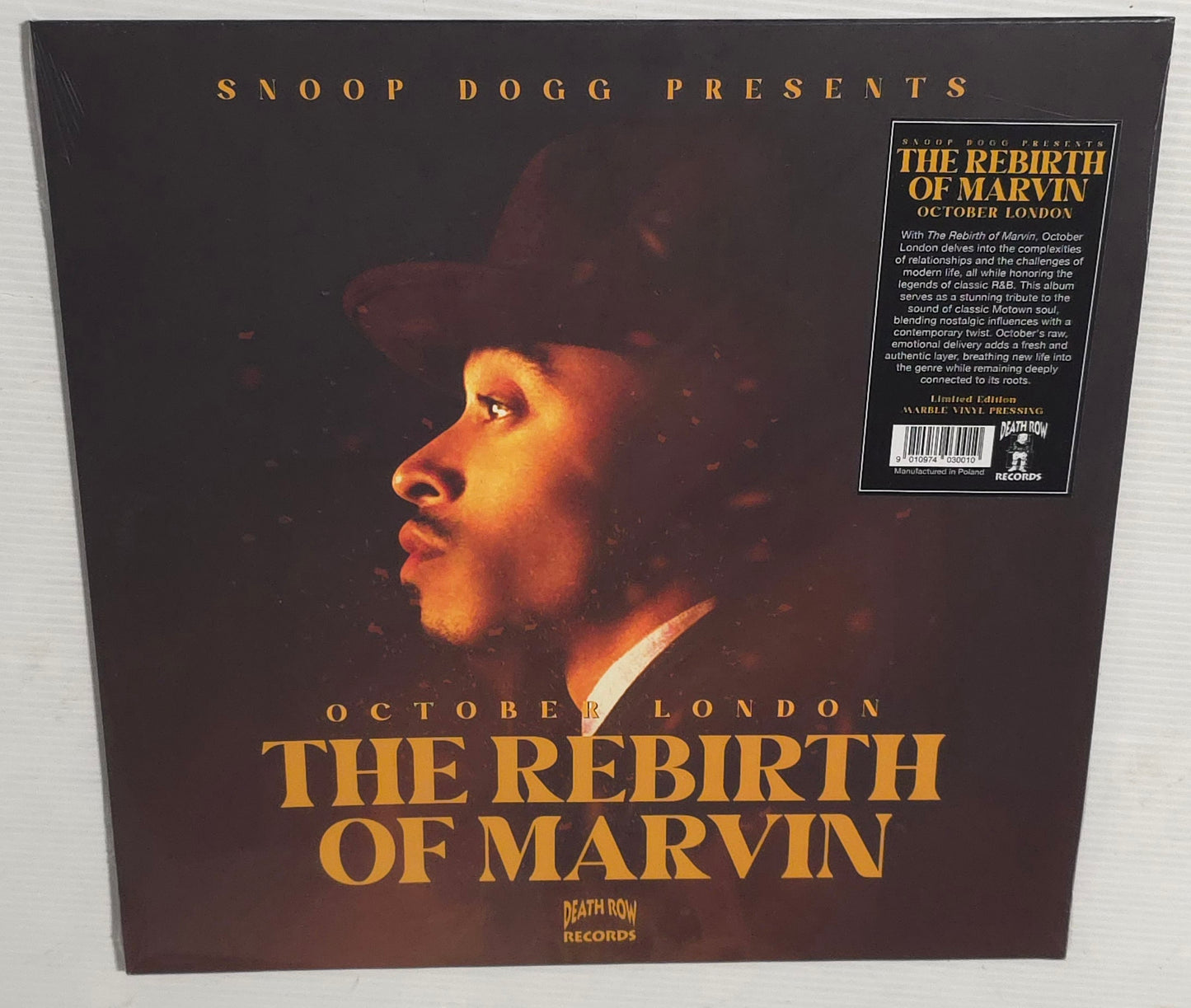 October London ‎– The Rebirth Of Marvin (2025) (Limited Edition Brown Marble Colour Vinyl LP)