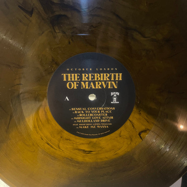 October London ‎– The Rebirth Of Marvin (2025) (Limited Edition Brown Marble Colour Vinyl LP)