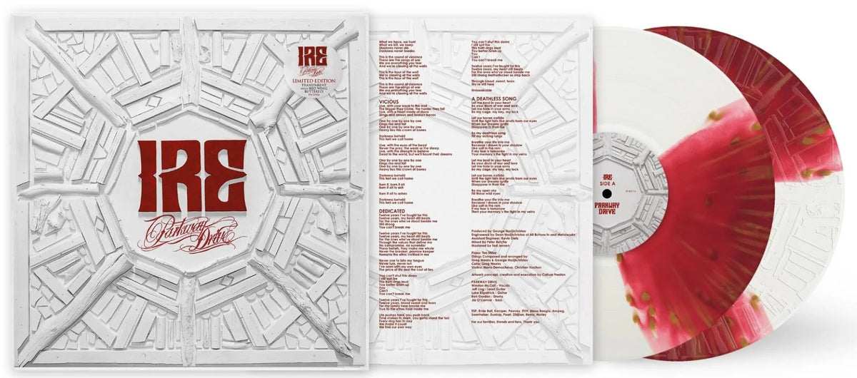 Parkway Drive – IRE (Deluxe Edition) (2026 Reissue) (Limited Edition Transparent Red-Wing Butterfl Colour Vinyl LP)