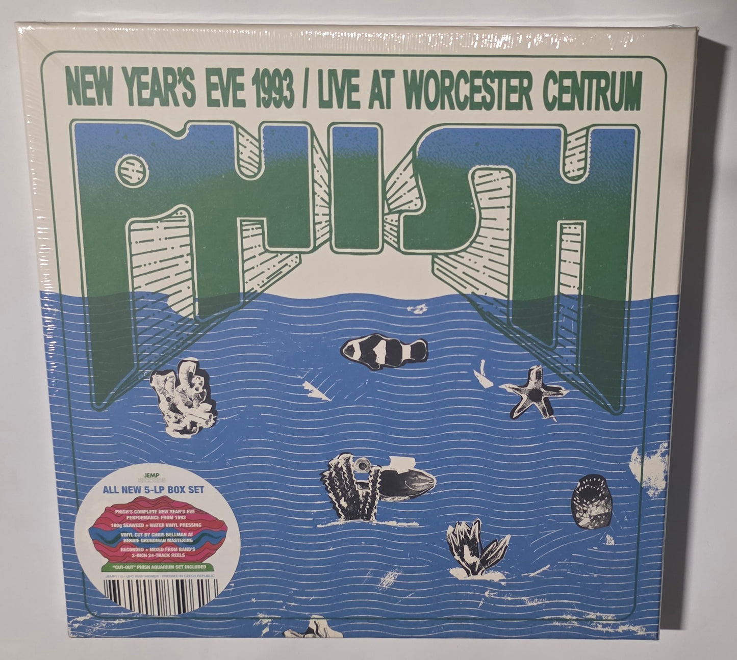 Phish – Phish New Year’s Eve 1993 / Live at Worcester Centrum (2026) (Limited Edition Seaweed + Water Colour Vinyl LP Boxset)