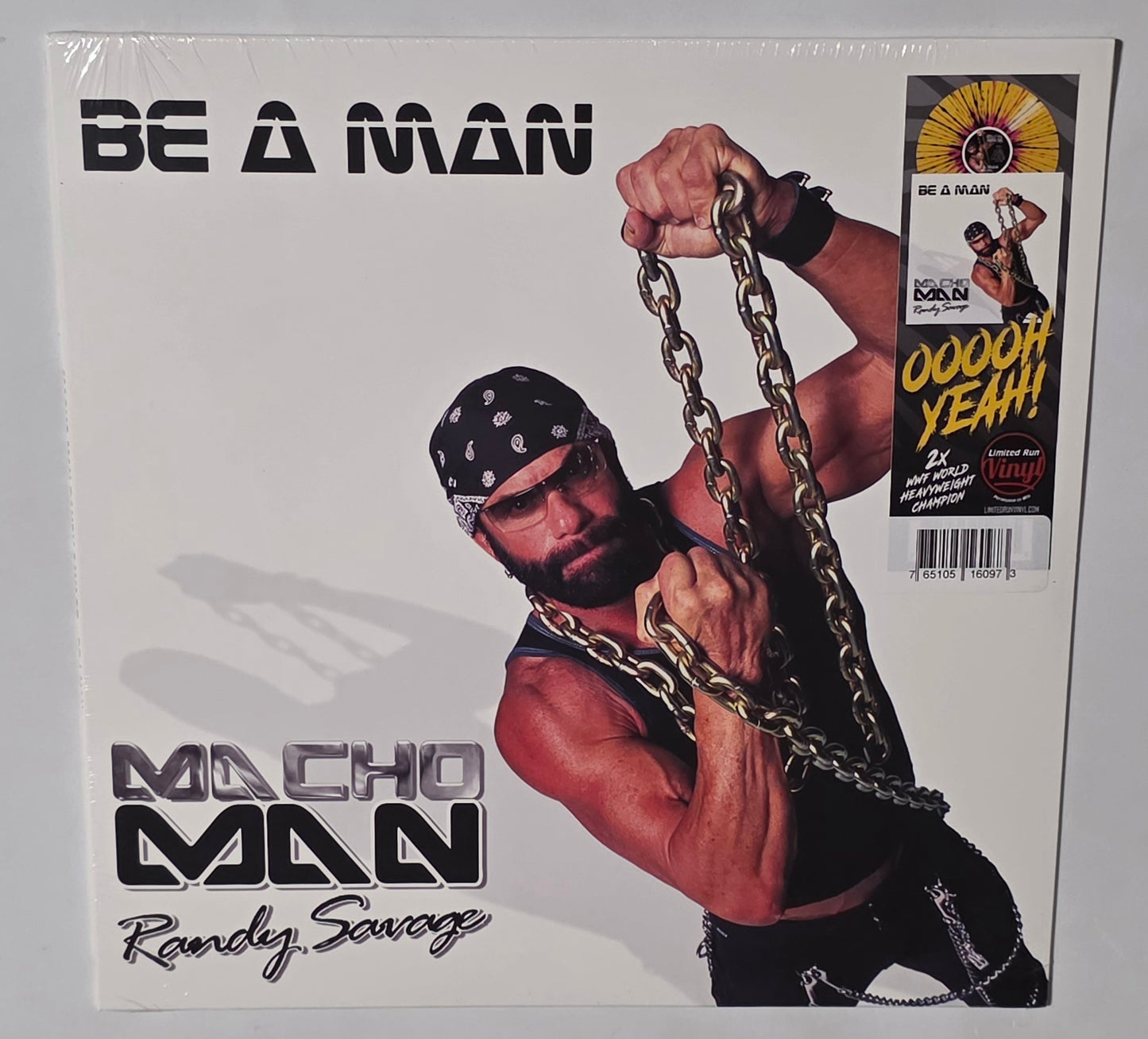 Macho Man Randy Savage – Be A Man (2026 Reissue) (Limited Edition Sunset Slam Splatter Colour Vinyl LP)