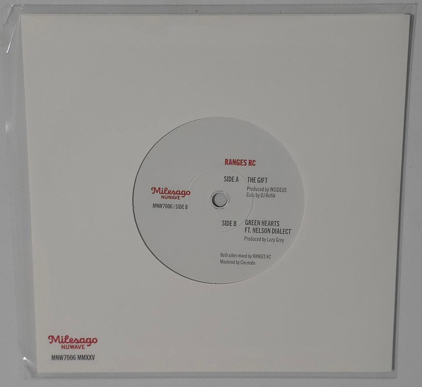 RANGES RC - The Gift (2025) (Limited Edition 7" Vinyl Single)