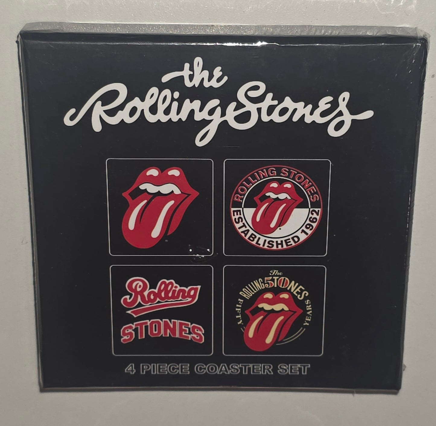 The Rolling Stones Officially Licensed Drink Coaster Set (4 Pack)