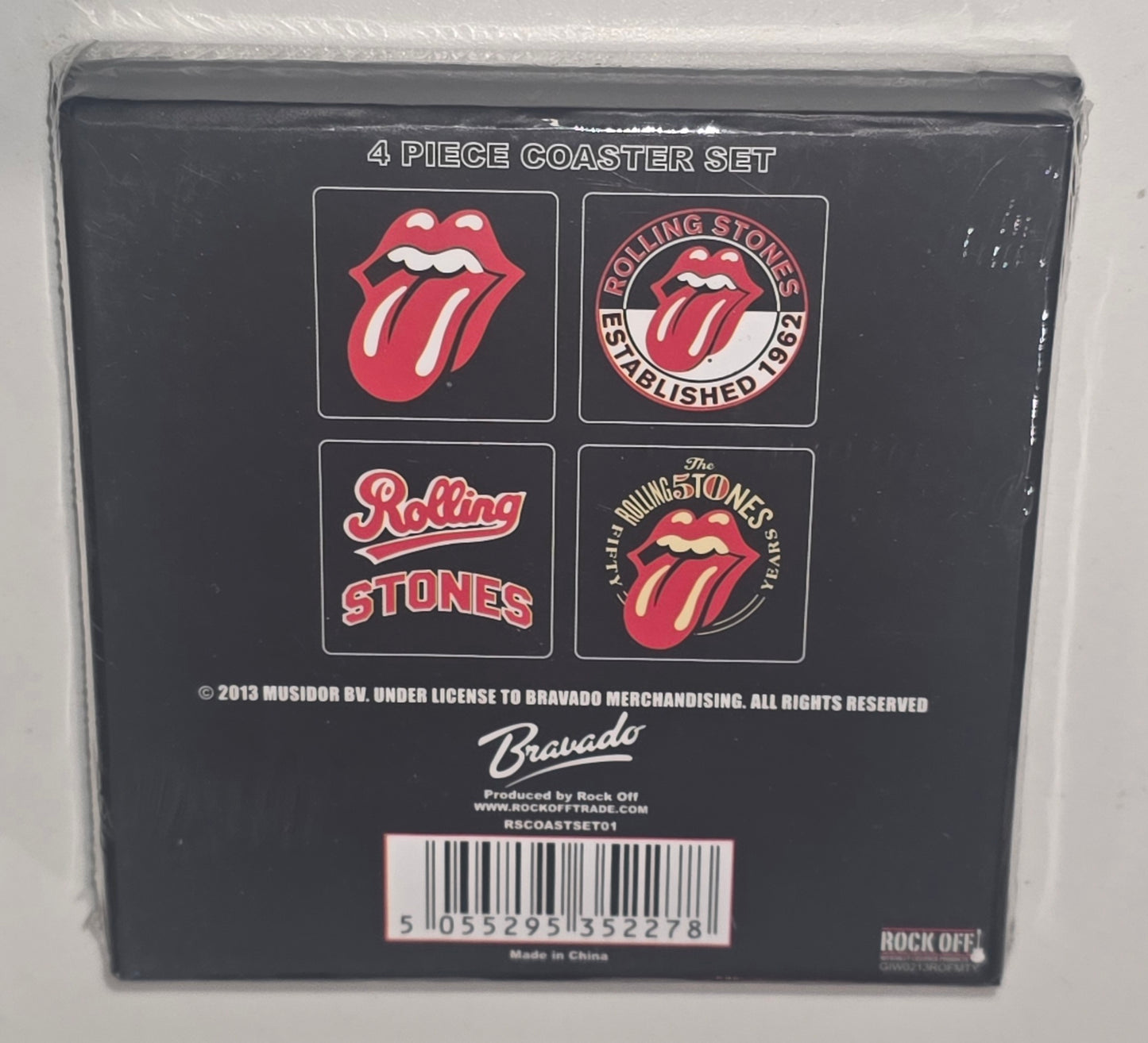The Rolling Stones Officially Licensed Drink Coaster Set (4 Pack)
