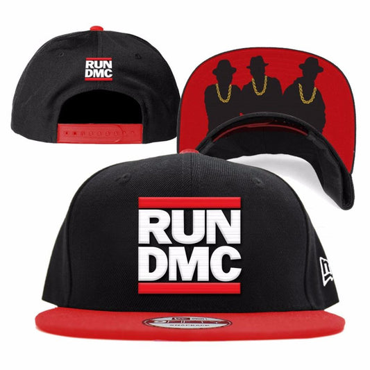 Run DMC "Logo" Unisex Black Flatbrim New Era 9Fifty Snapback Cap Hat