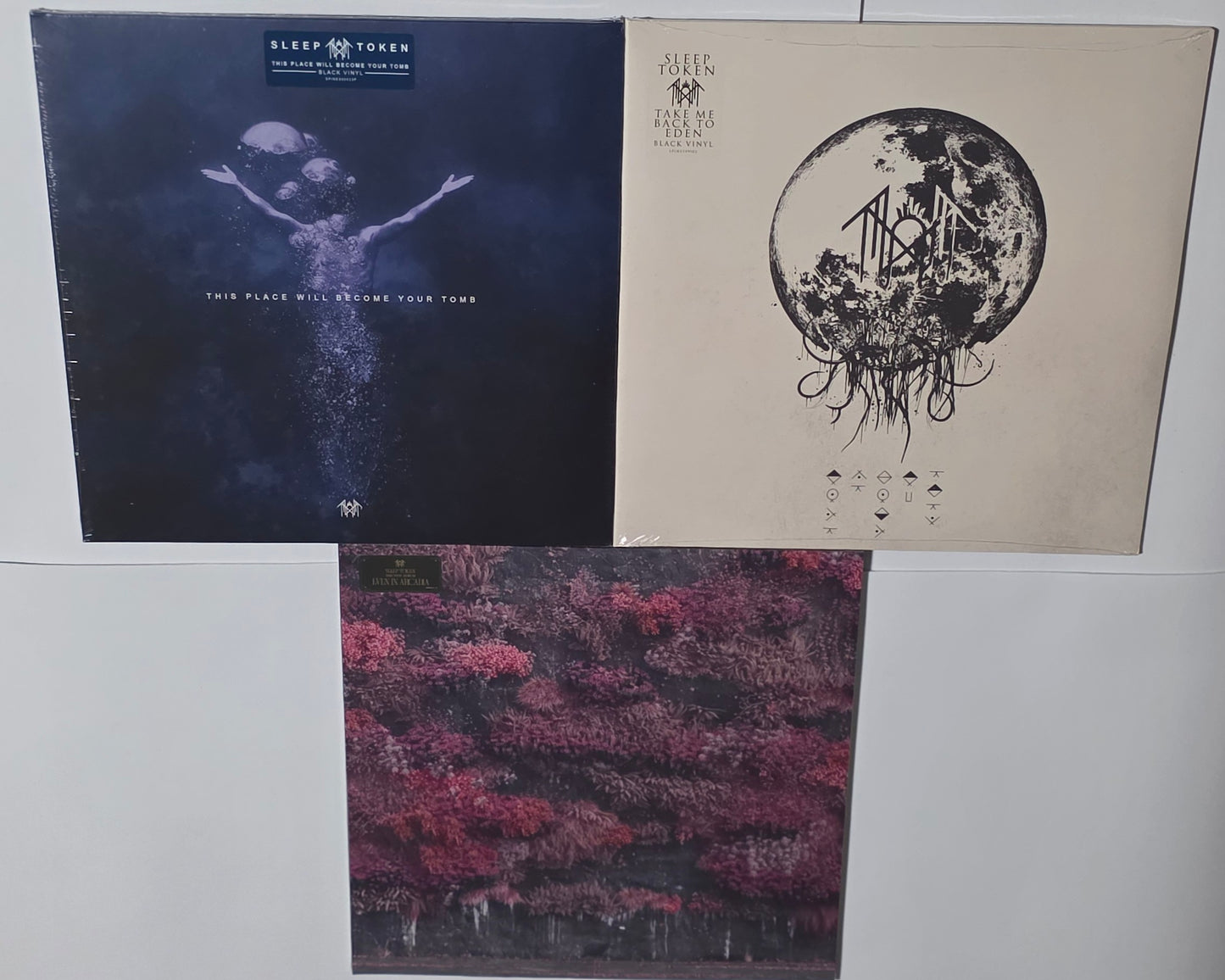 Sleep Token - 3x Album Bundle [Even In Arcardia + Take Me Back To Eden + This Place Will Become Your Tomb] (Black Vinyl LP Bundle)