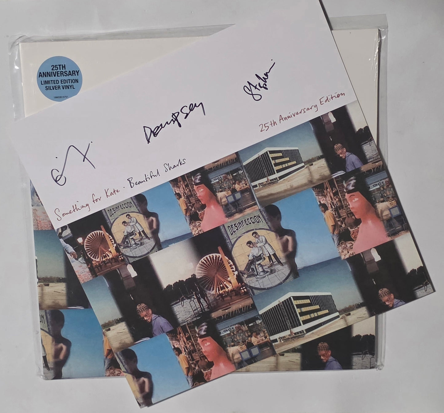 Something For Kate – Beautiful Sharks: 25th Anniversary Edition *Autographed* (2024) (Limited Edition Silver Colour Vinyl LP)