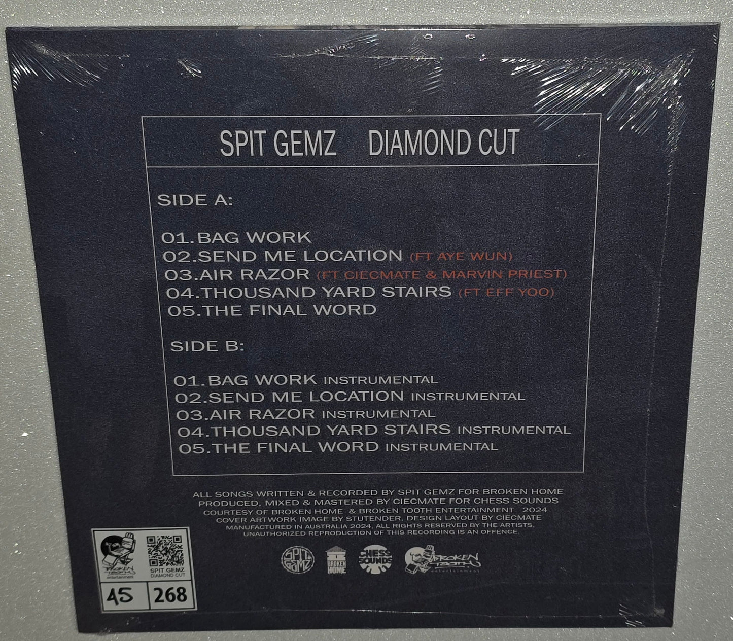 Spit Gemz - Diamond Cut (2025) (Limited Edition Vinyl LP)