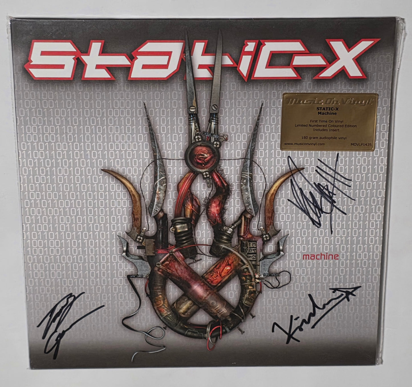 Static-X – Machine *Autographed* (2015) (Limited Edition Silver Colour Vinyl LP)