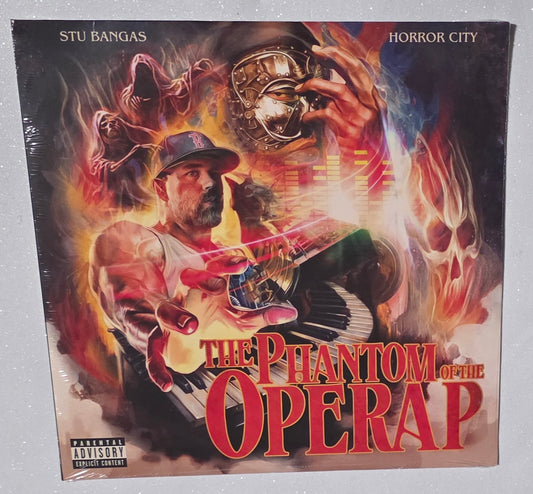 Stu Bangas x Horror City - The Phantom of the Operap (2025) (Limited Edition Glow In The Dark With Black Splatter Colour Vinyl LP)