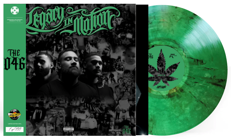 The 046 - Legacy In Motion *Autographed* (2025) (Urban World Exclusive Limited Edition Clear with Green & Black Marble Colour Vinyl LP)