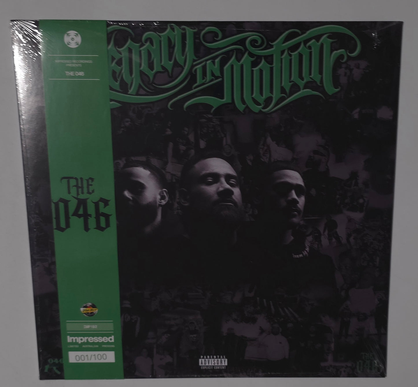 The 046 - Legacy In Motion *Autographed* (2025) (Urban World Exclusive Limited Edition Clear with Green & Black Marble Colour Vinyl LP)