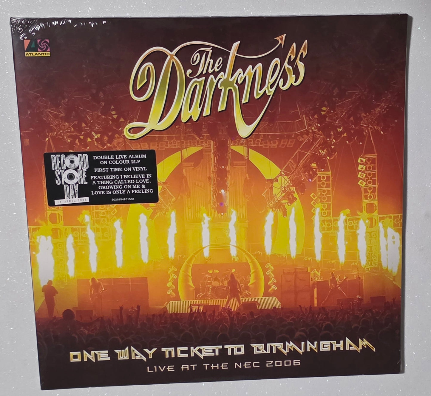 The Darkness – One Way Ticket To Birmingham (Live At The NEC 2006) (2026 RSD) (Limited Edition Red & Yellow Marble Colour Vinyl LP)