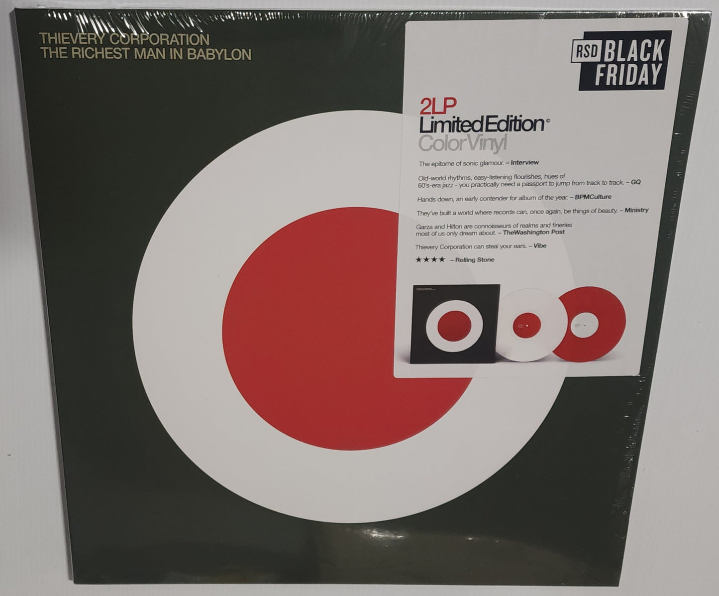 Thievery Corporation – The Richest Man In Babylon (2024 BF RSD) (Limited Edition Red & White Colour Vinyl LP)