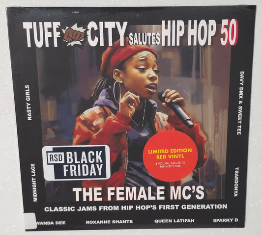 Various Artists – Tuff City Salutes Hip Hop 50: The Female MCs (2023 BF RSD) (Limited Edition Red Colour Vinyl LP)