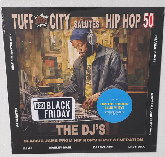 Various Artists – Tuff City Salutes Hip Hop 50: The DJ's (2023 BF RSD) (Limited Edition Blue Colour Vinyl LP)