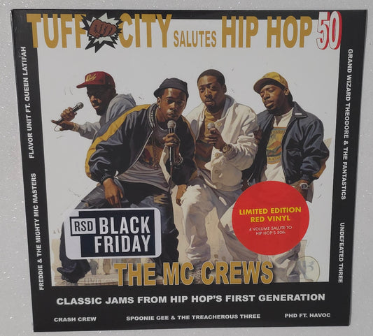 Various Artists – Tuff City Salutes Hip Hop 50: The MC Crews (2023 BF RSD) (Limited Edition Gold Colour Vinyl LP)