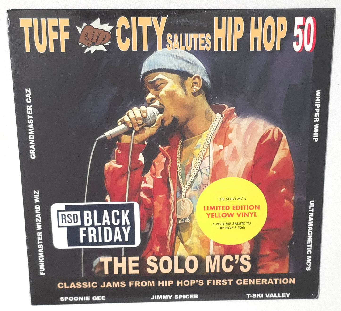 Various Artists – Tuff City Salutes Hip Hop 50: The Solo MC's (2023 BF RSD) (Limited Edition Red Colour Vinyl LP)