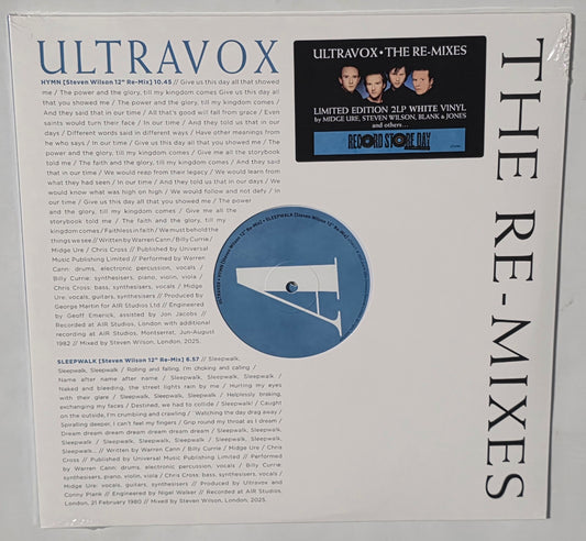 Ultravox - The Remixes (2026 RSD) (Limited Edition White Colour Vinyl LP)