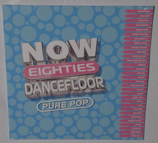 Various Artists – Now Eighties Dancefloor Pure Pop (2024) (Limited Edition Pink & Blue Colour Vinyl LP)
