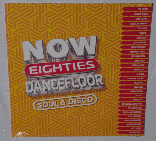 Various Artists – Now Eighties Dancefloor Soul & Disco (2024) (Limited Edition Yellow & Orange Colour Vinyl LP)