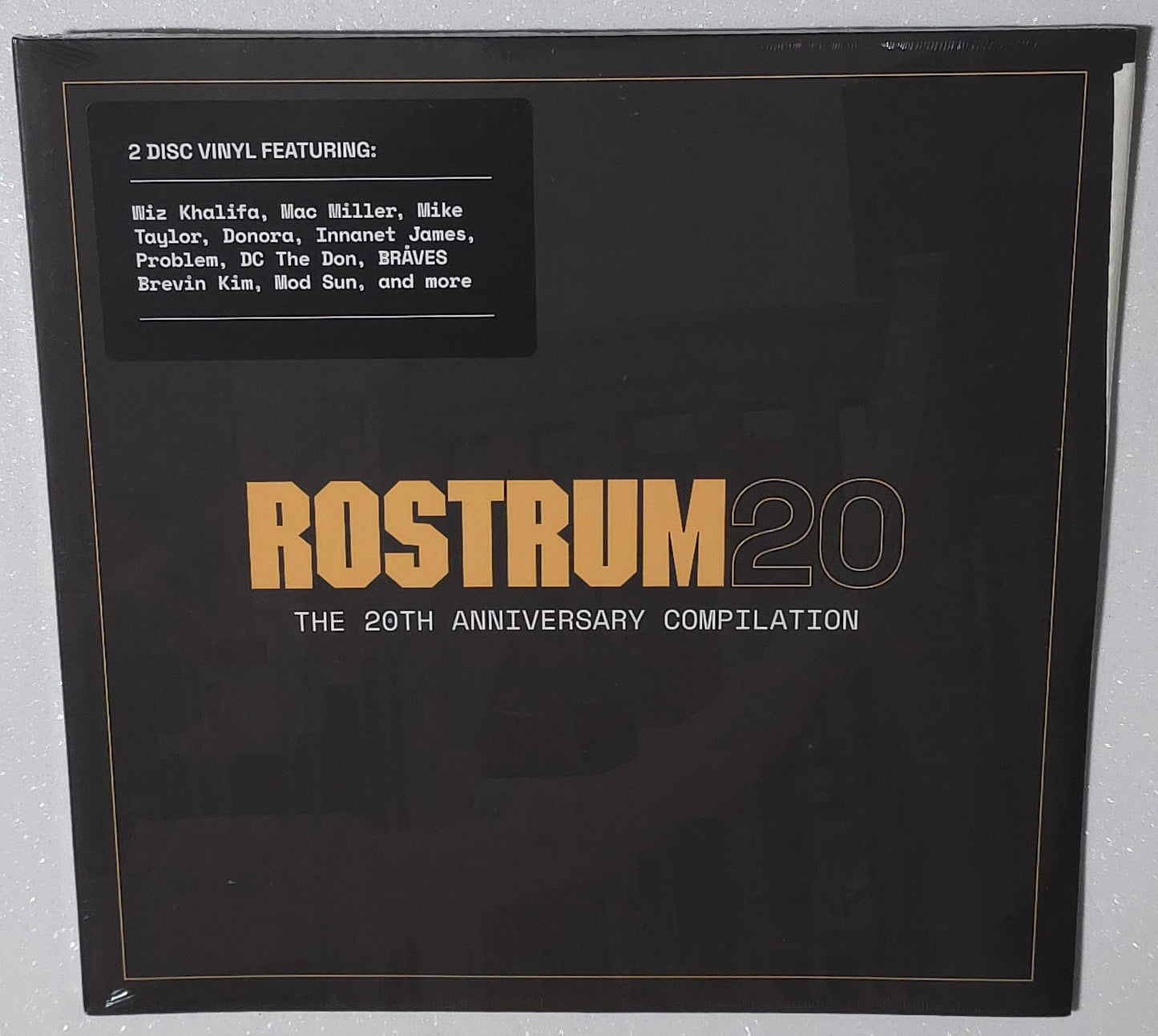 Various Artists - Rostrum 20: The 20th Anniversary Compilation (2023 BD RSD) (Limited Edition Gold & Black Colour Vinyl LP) 2XLP)