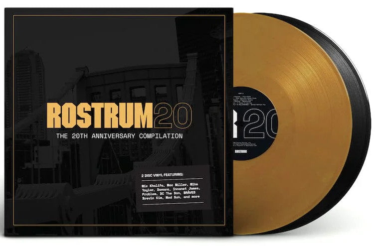 Various Artists - Rostrum 20: The 20th Anniversary Compilation (2023 BD RSD) (Limited Edition Gold & Black Colour Vinyl LP) 2XLP)